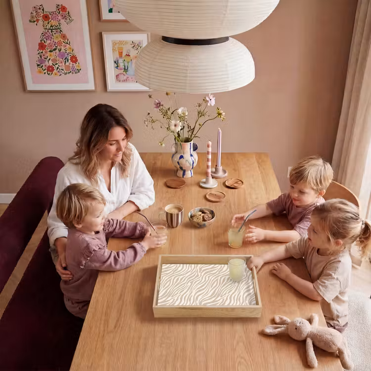 Dienblad - Zebra - Patroon - Beige — 5