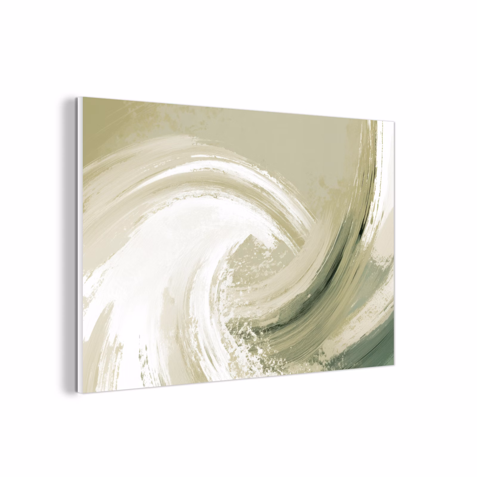 Forex - Abstract - Penseelstreken - Golven - Groen — 1