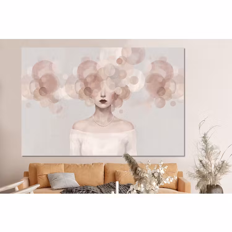 Forex - Vrouw - Cirkels - Beige — 2