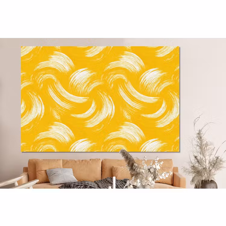 Forex - Verfstreken - Abstract - Dynamisch - Geel — 2