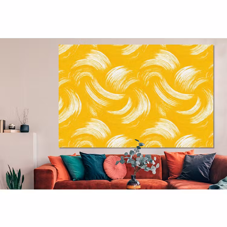 Forex - Verfstreken - Abstract - Dynamisch - Geel — 4