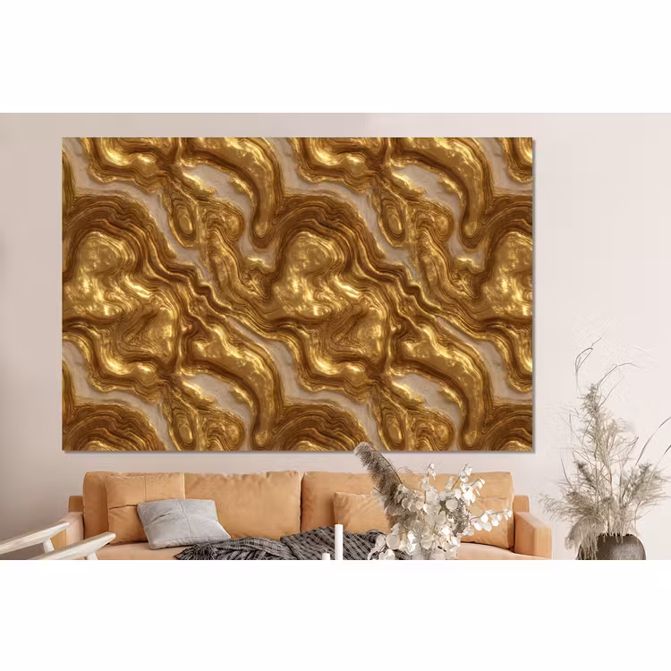 Forex - Golven - Organisch - Goud - Crème — 2