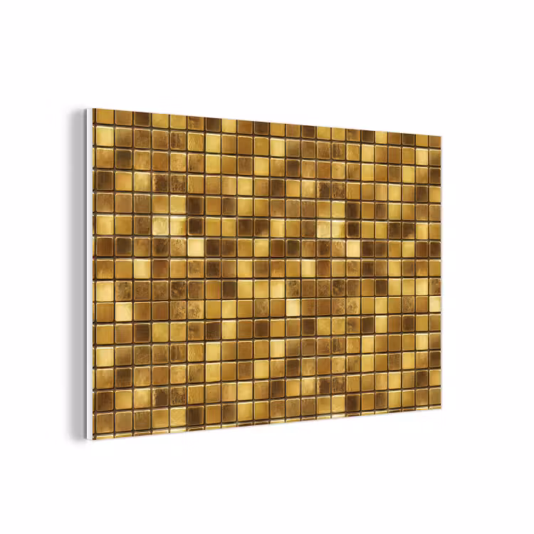 Forex - Tegels - Mozaïek - Luxe - Warm Goud — 1