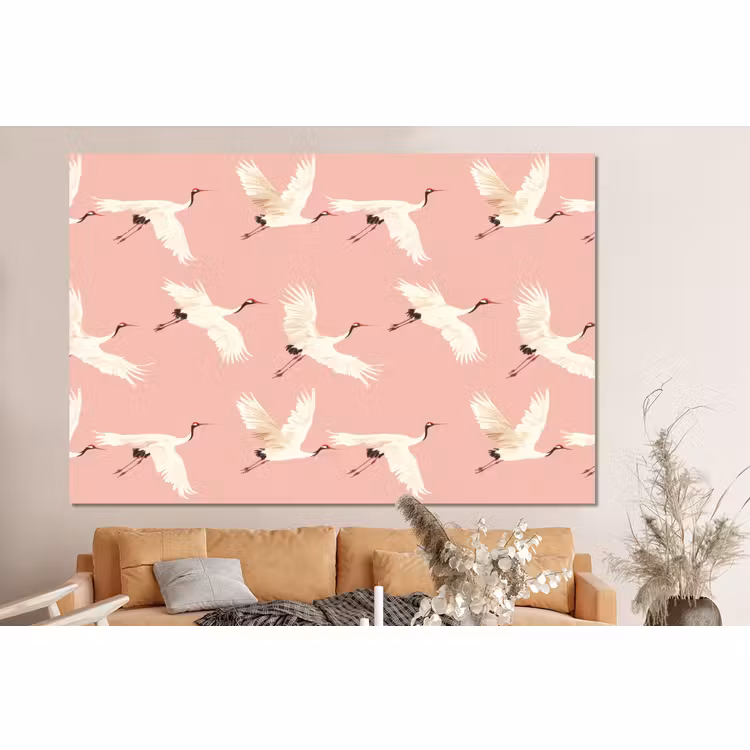 Forex - Modern - Kraanvogels - Roze — 2