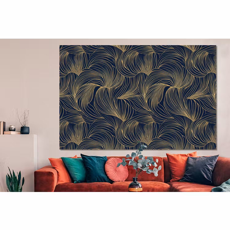 Forex - Abstract - Lijnen - Blauw - Goud — 4