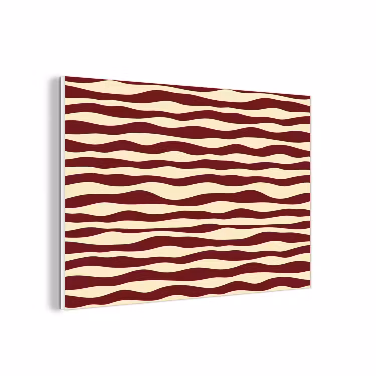 Forex - Golven - Rood - Patroon - Crème — 1