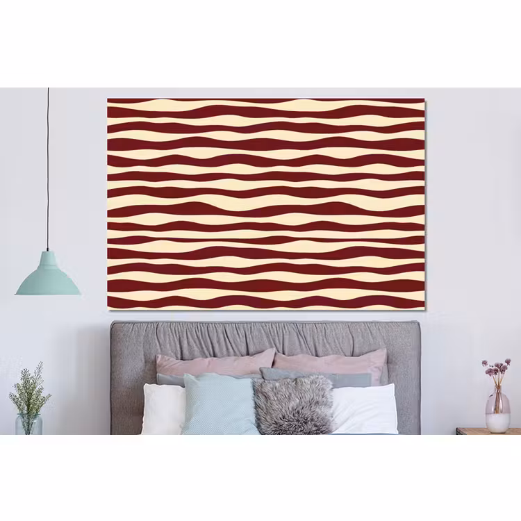 Forex - Golven - Rood - Patroon - Crème — 3