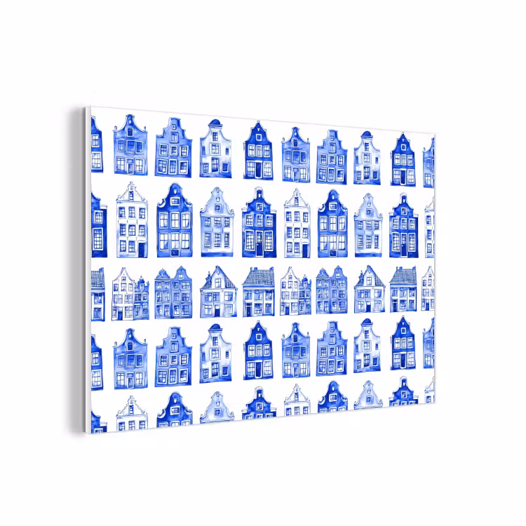 Forex - Patroon - Huizen - Blauw — 1