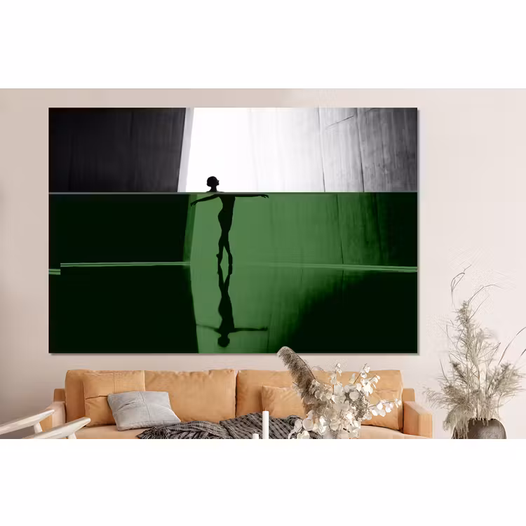 Forex - Danser - Silhouette - Kunst - Modern - Zwart-wit — 2