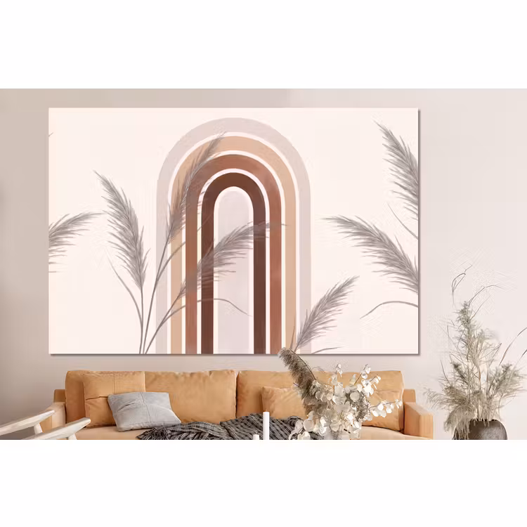 Forex - Abstract - Bogen - Plant - Boho - Beige — 2