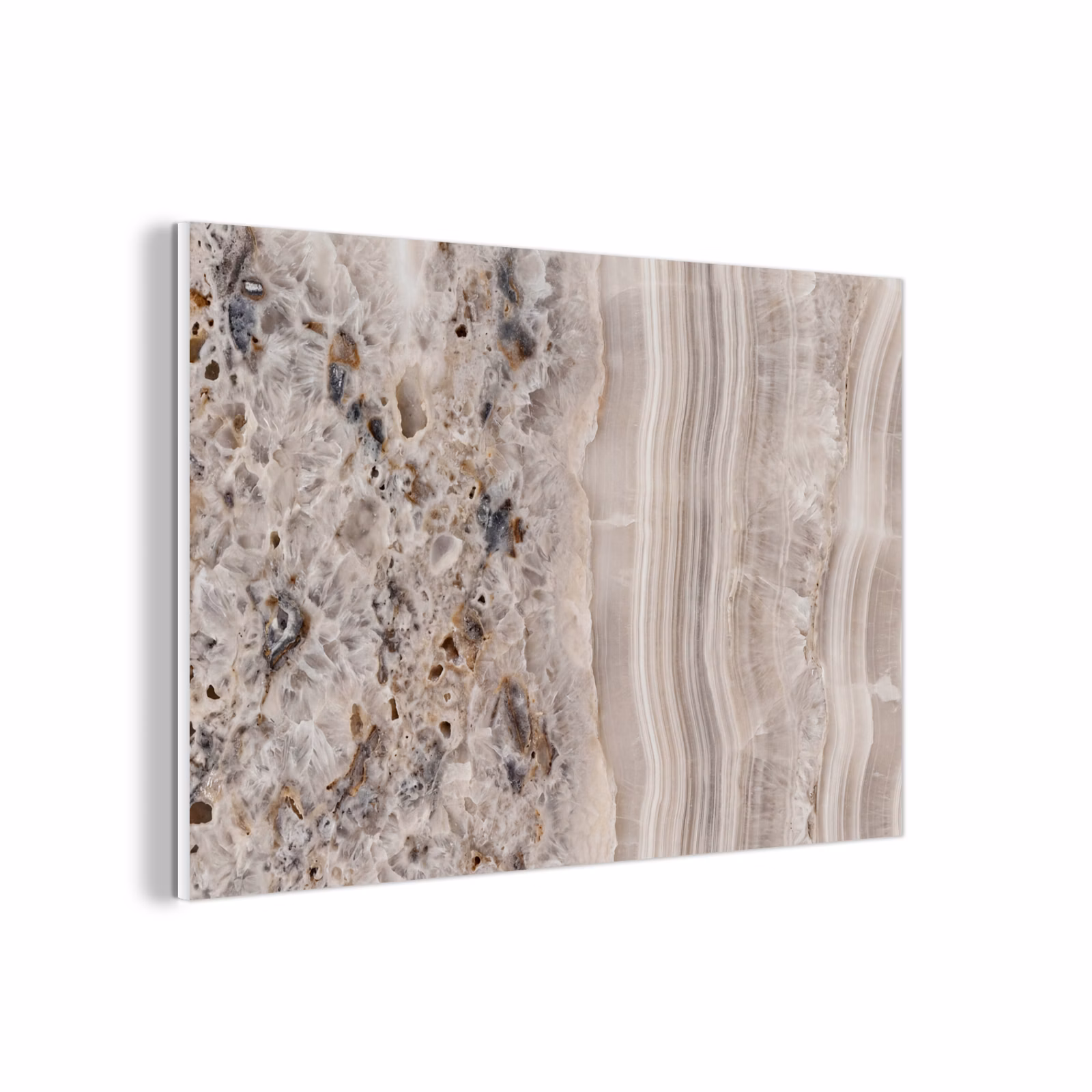 Forex - Steen - Textuur - Abstract - Beige - Wit — 1