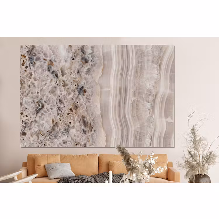 Forex - Steen - Textuur - Abstract - Beige - Wit — 2