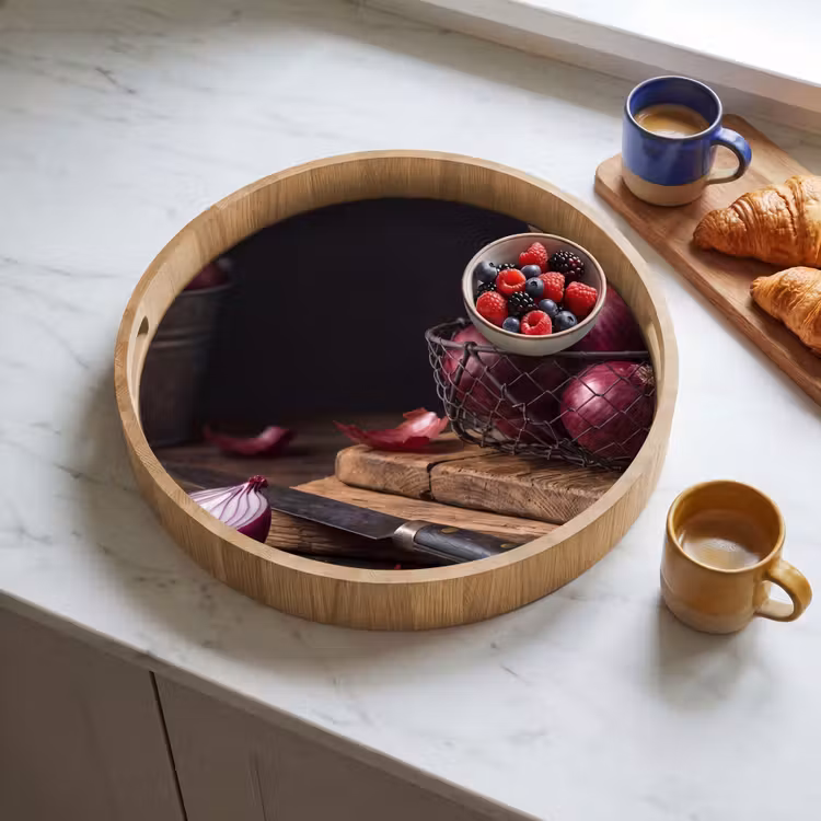 Dienblad - Ui - Eten - Rustiek — 4