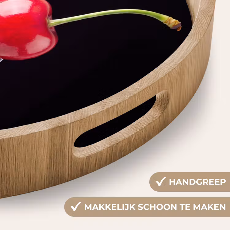 Dienblad - Rode kers - Vork — 5