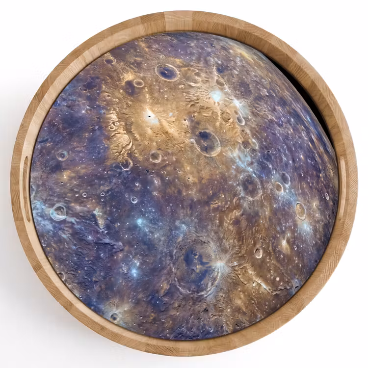 Dienblad - Planeet - Kraters - Ruimte — 1