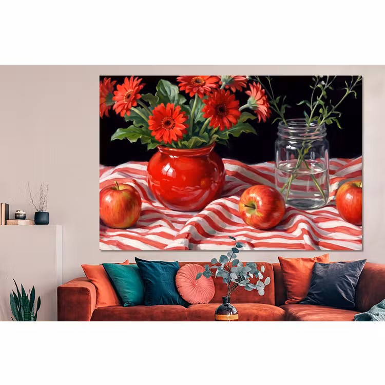 Forex - Rode bloemen - Vaas — 4