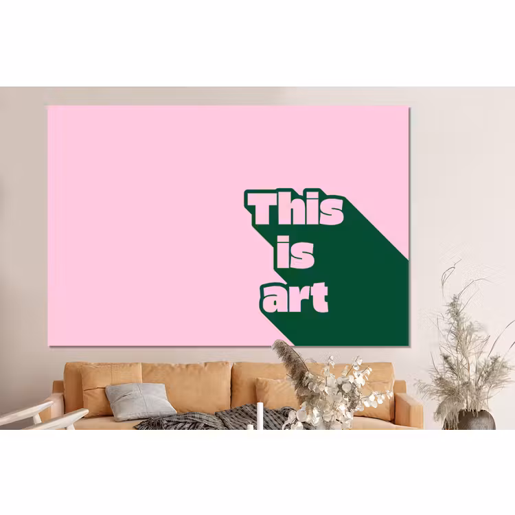 Forex - Groen - Tekst - This is art - Roze — 2