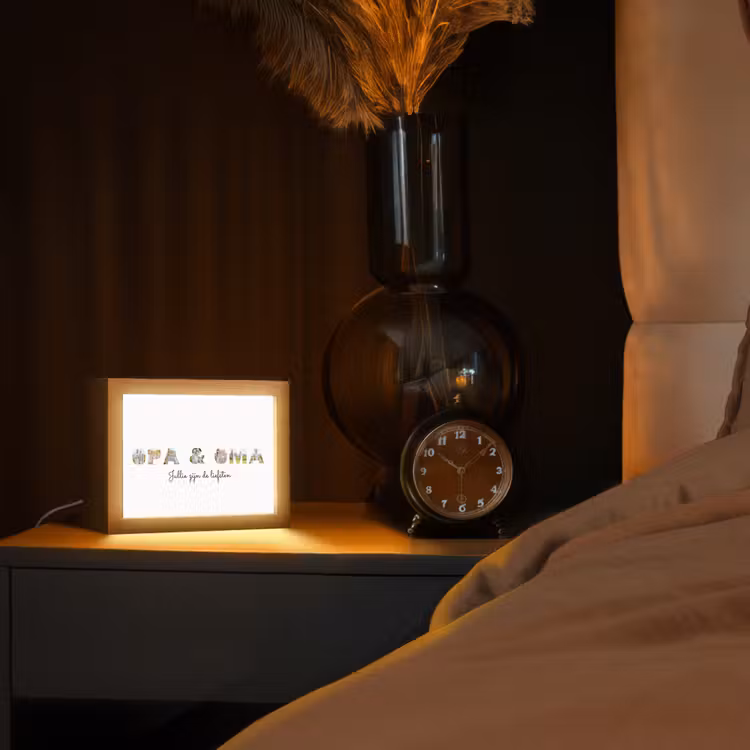Gepersonaliseerde Lightbox - Opa & Oma - Lettercollage — 3