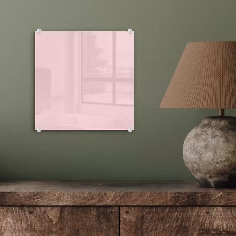 Glas schilderij - Blush - Pink - Roze — 4