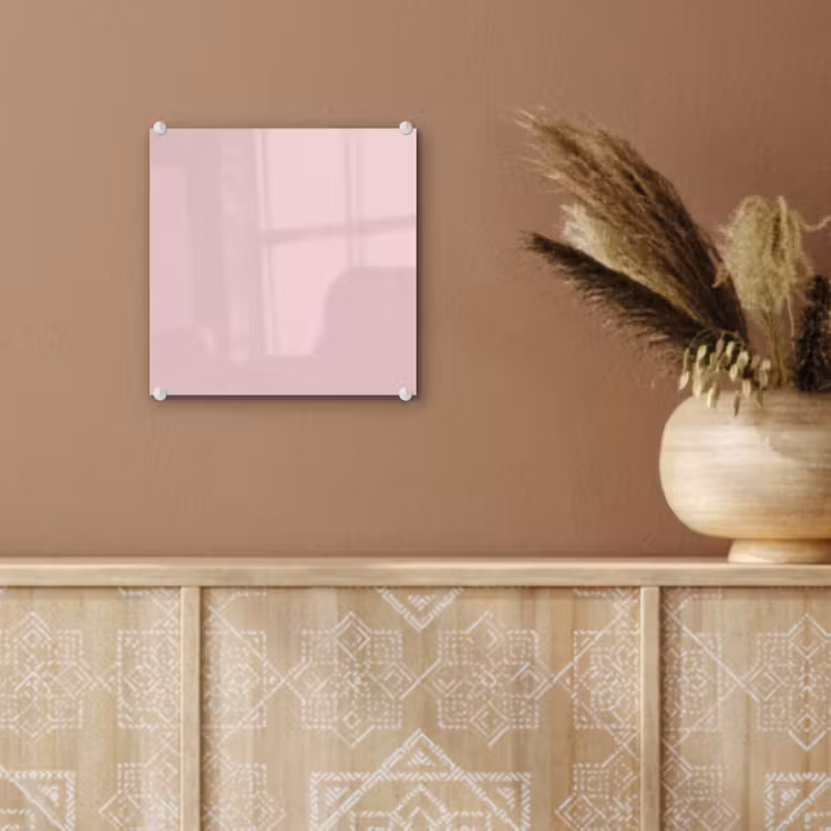 Glas schilderij - Blush - Pink - Roze — 6