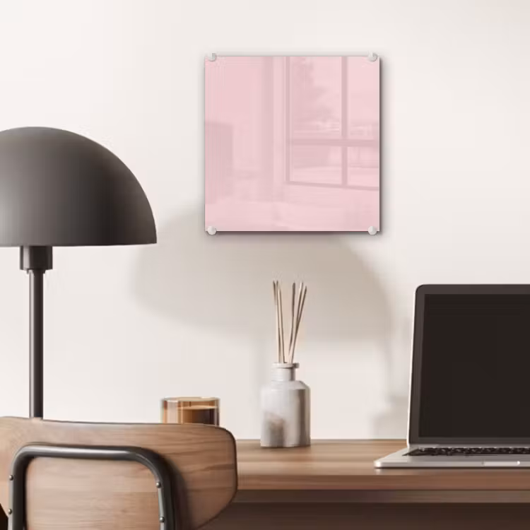 Glas schilderij - Blush - Pink - Roze — 7