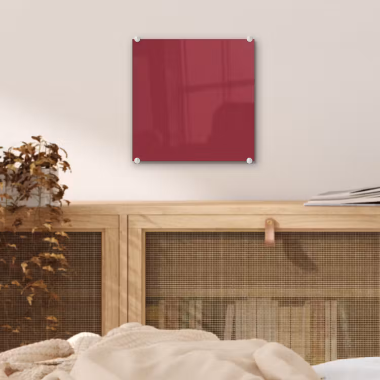 Glas schilderij - Antique - Ruby - Rood — 5