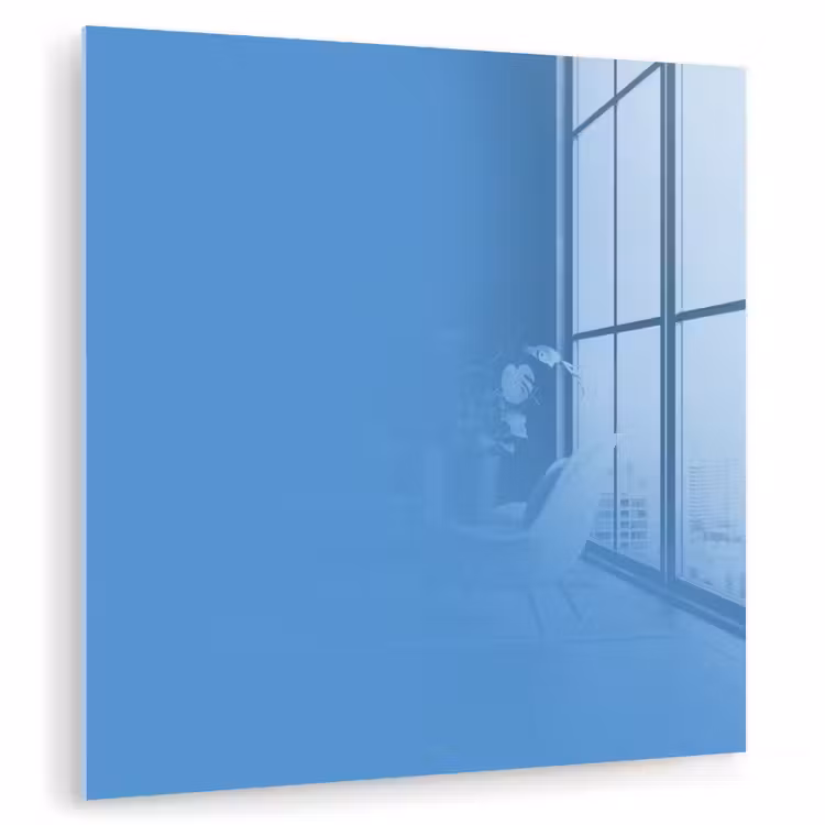 Glas schilderij - Cornflower - Blue - Blauw — 1