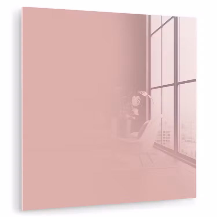 Glas schilderij - Soft - Blush - Roze — 1