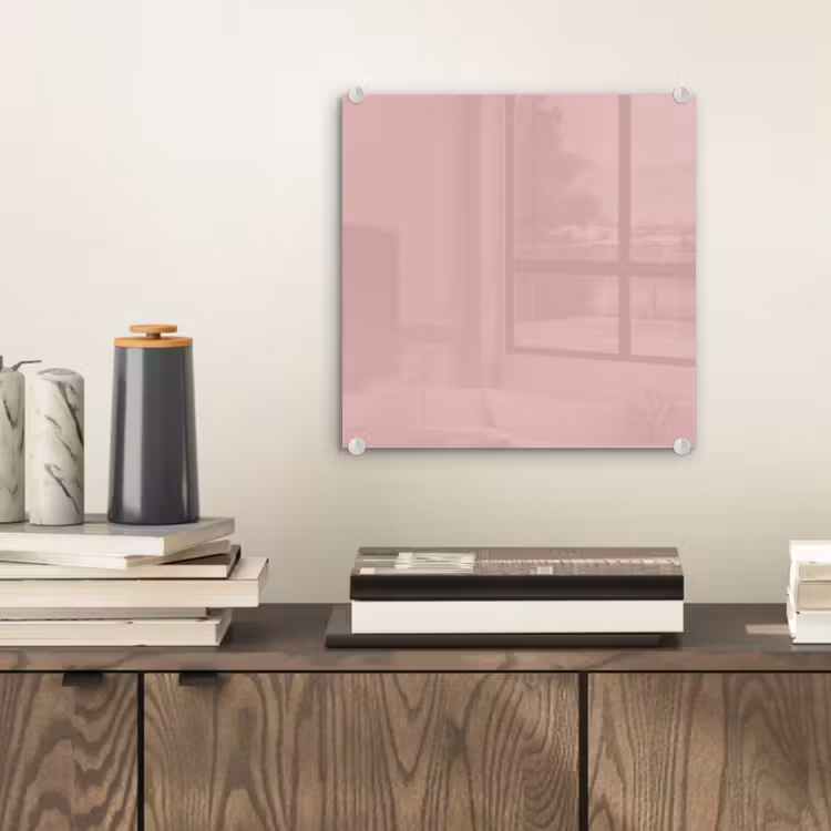 Glas schilderij - Soft - Blush - Roze — 2