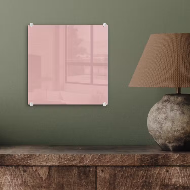 Glas schilderij - Soft - Blush - Roze — 4