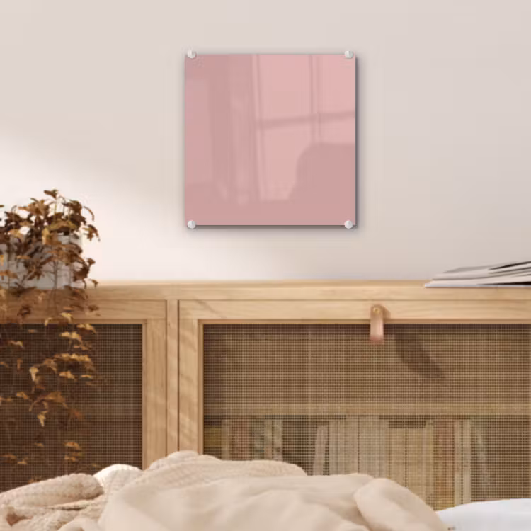 Glas schilderij - Soft - Blush - Roze — 5