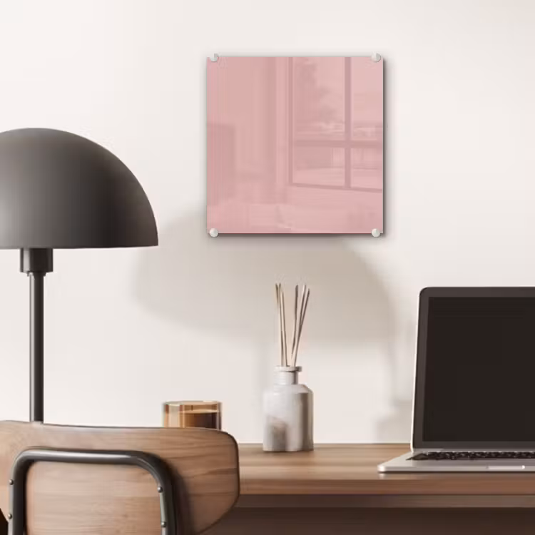 Glas schilderij - Soft - Blush - Roze — 7