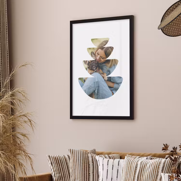 Poster met lijst - Halve Cirkels — 2
