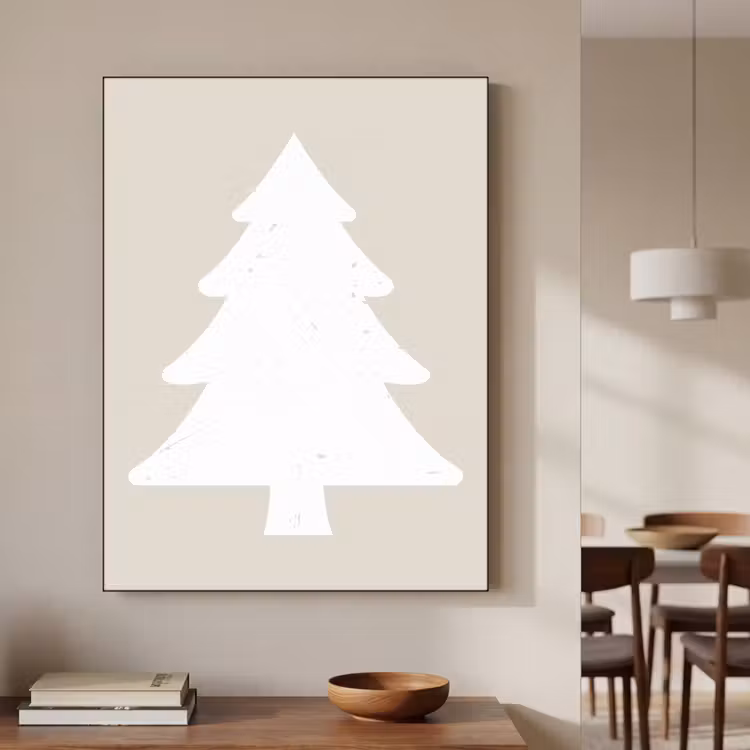 Art Frame - Japandi - Kerstboom - Beige - Kerstversiering — 5