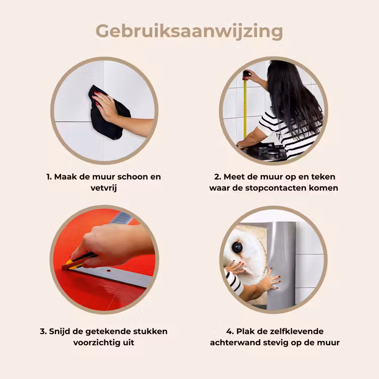 Keuken achterwand - Uil - Bruin - Wit — 9