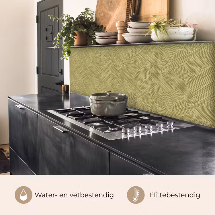 Keuken achterwand - Abstract - Modern - Groen — 5