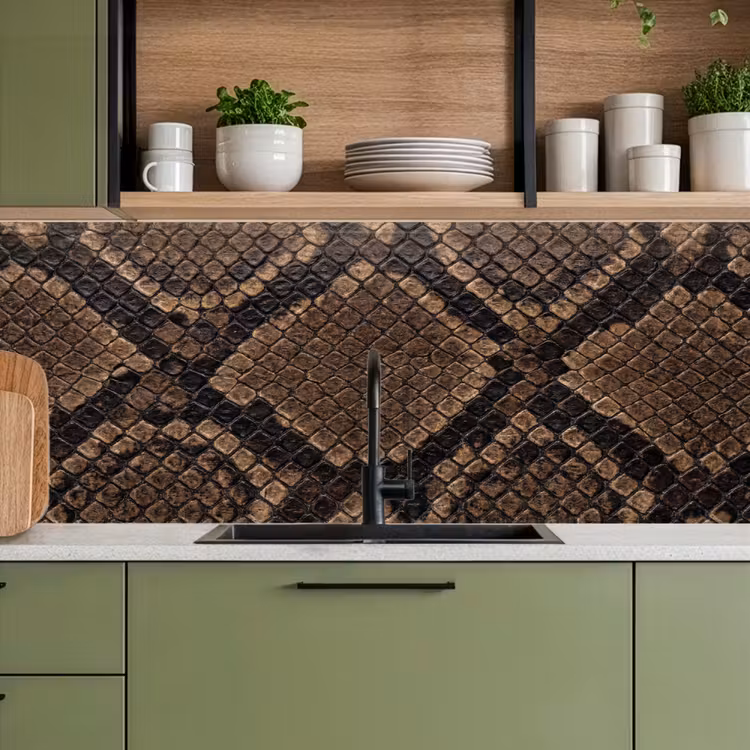 Keuken achterwand - Python - Schubben - Brons — 8