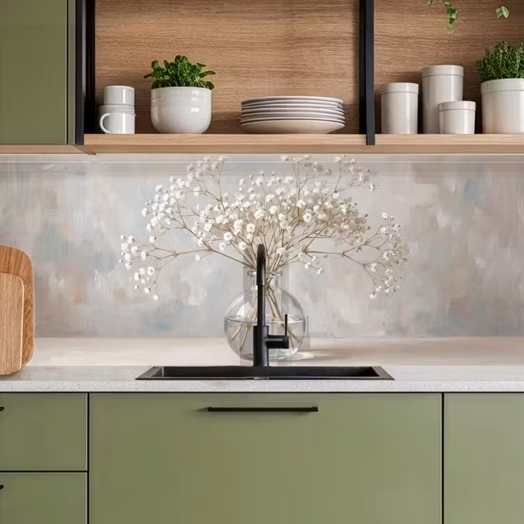 Keuken achterwand - Vaas - Gipskruid - Wit — 8