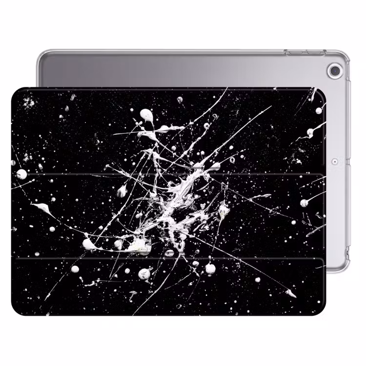 iPad hoes - Verfspatten - Wit - Abstract - Explosie — 1