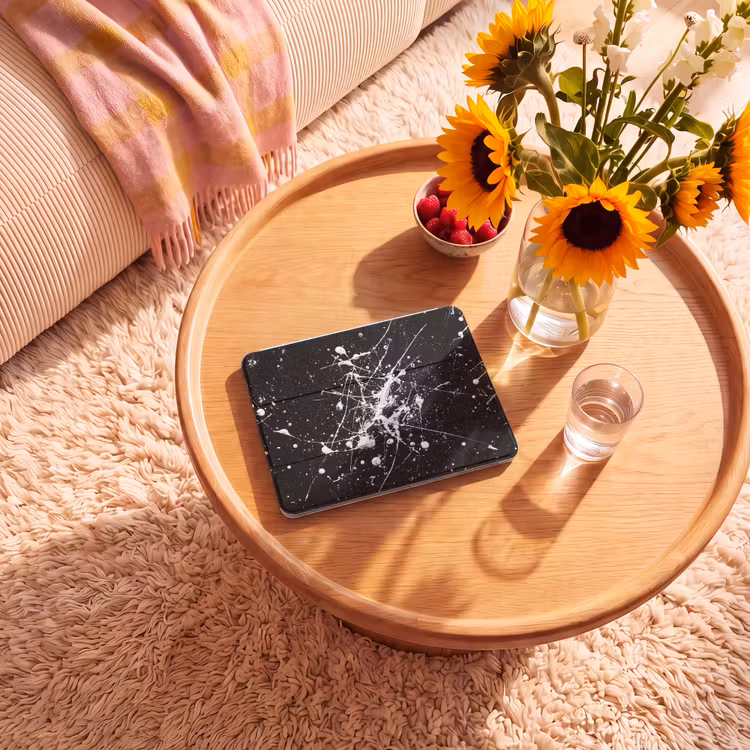 iPad hoes - Verfspatten - Wit - Abstract - Explosie — 2