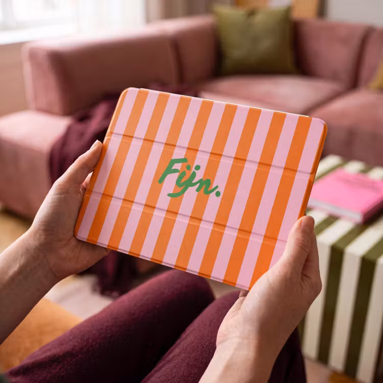 iPad hoes - Pattern - Orange - Fine - Stripes — 3