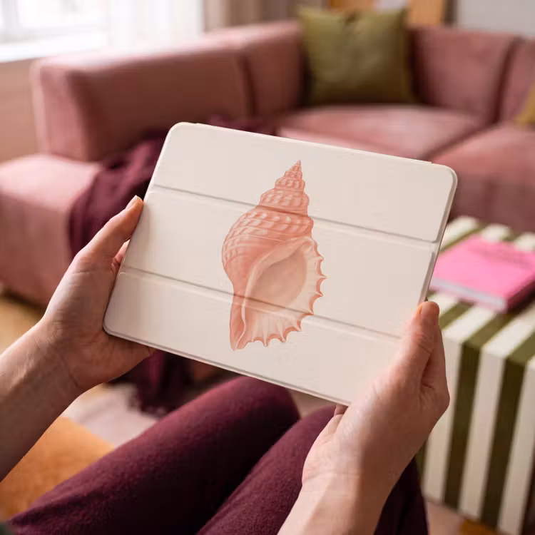 iPad hoes - Schelp - Roze - Structuur — 3