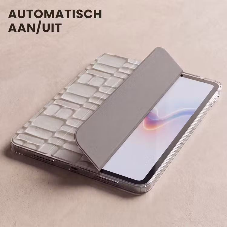 iPad hoes - Reliëf - Structuur - Wit — 4