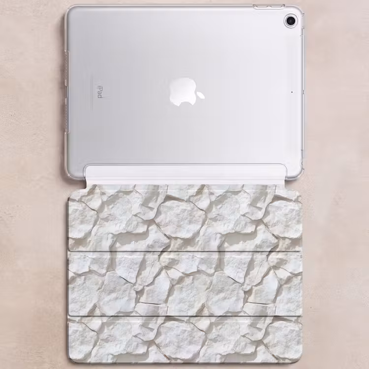 iPad hoes - Structuur - Rots - Wit — 6