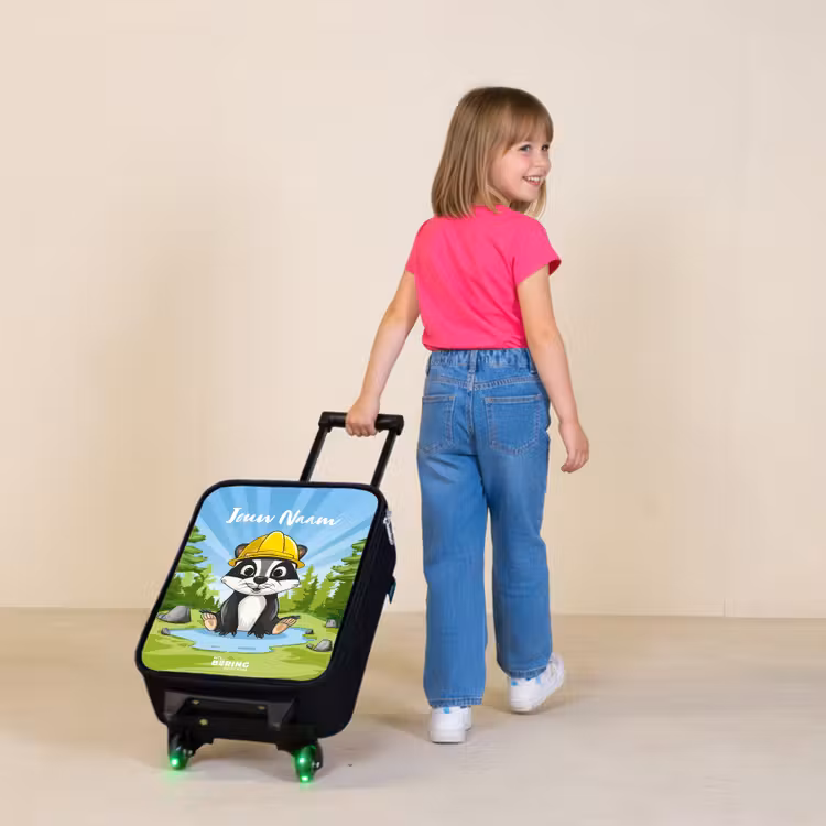 Kinderkoffers met naam - Wally werkbeer — 2