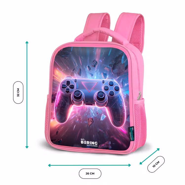 Kinderrugzak - Roze - Game - Controller - Neon β 3