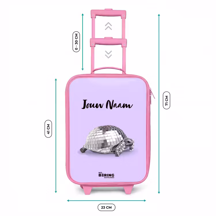 Kinderkoffer met naam - Roze - Disco Dirk — 5