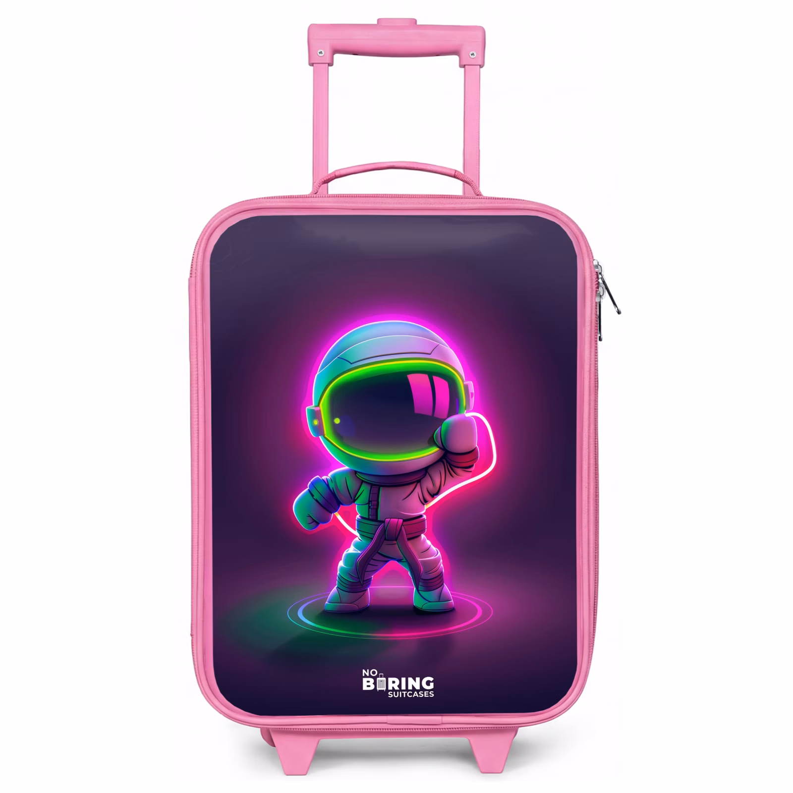 Kinderkoffer - Roze - Space karate neon — 1