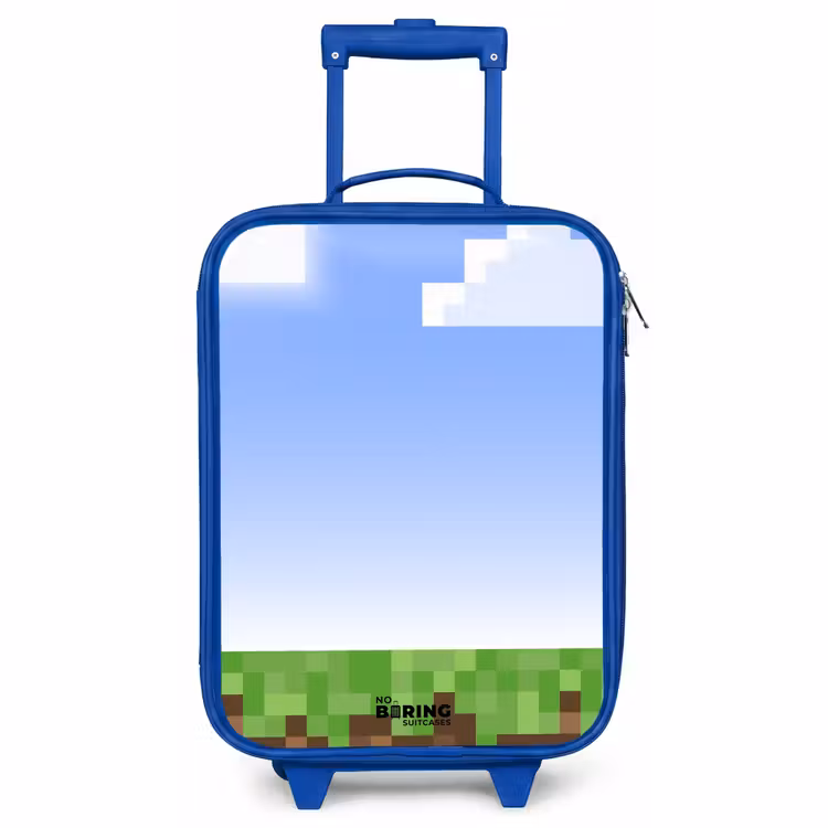 Kinderkoffer - Blauw - Pixel wereld — 1