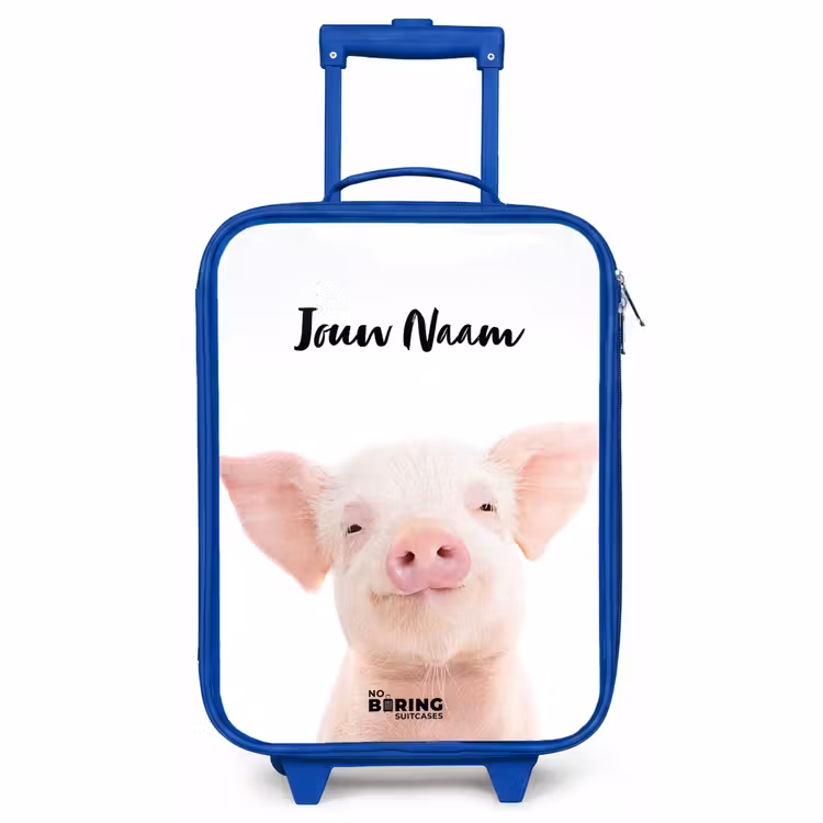 Kinderkoffer met naam - Blauw - Binky Big — 1